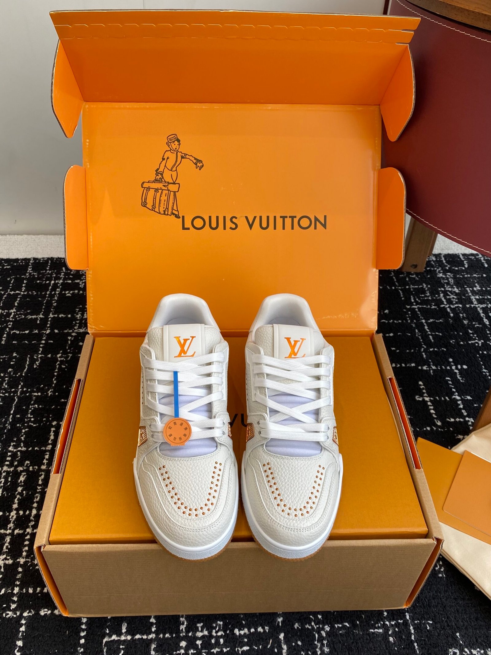 louis vuitton lv trainer sneakers mint groen