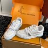 louis vuitton lv trainer sneakers mint groen