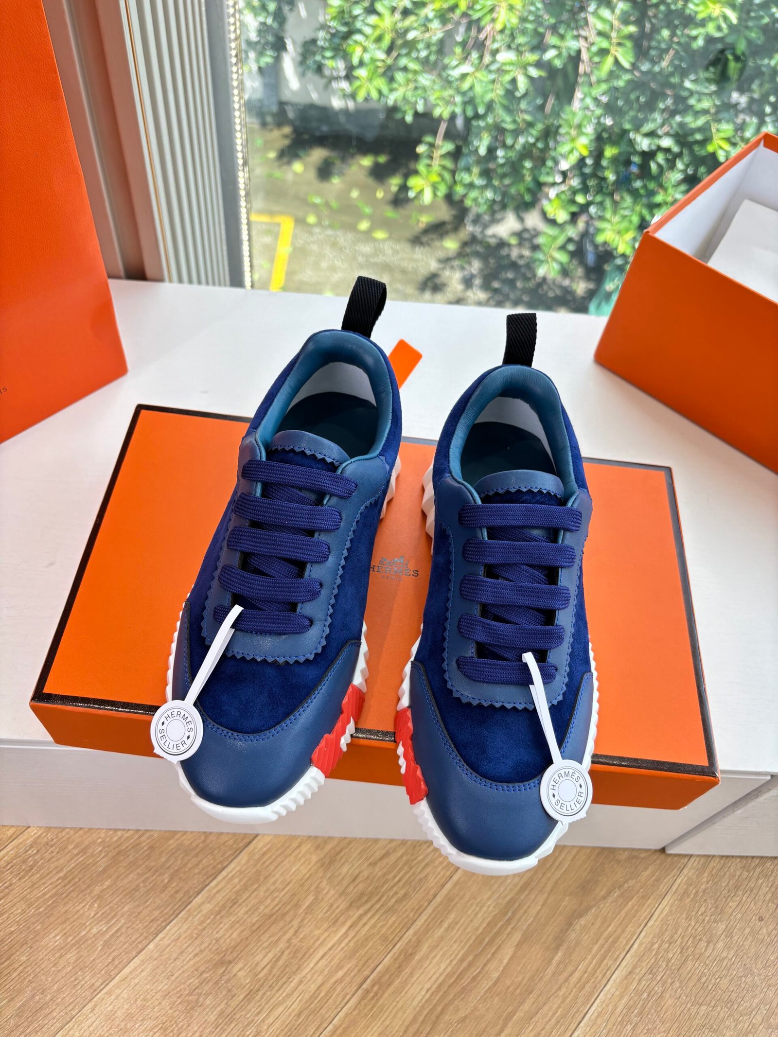 hermès bouncing sneakers l zwart