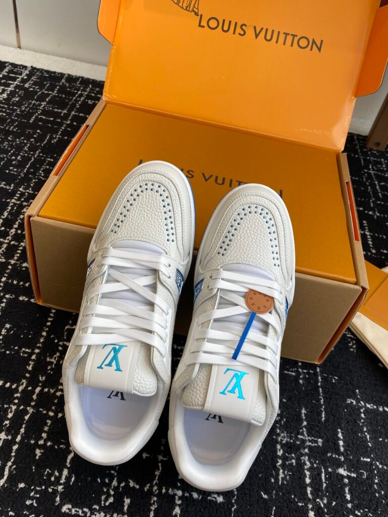louis vuitton lv trainer sneakers mint groen