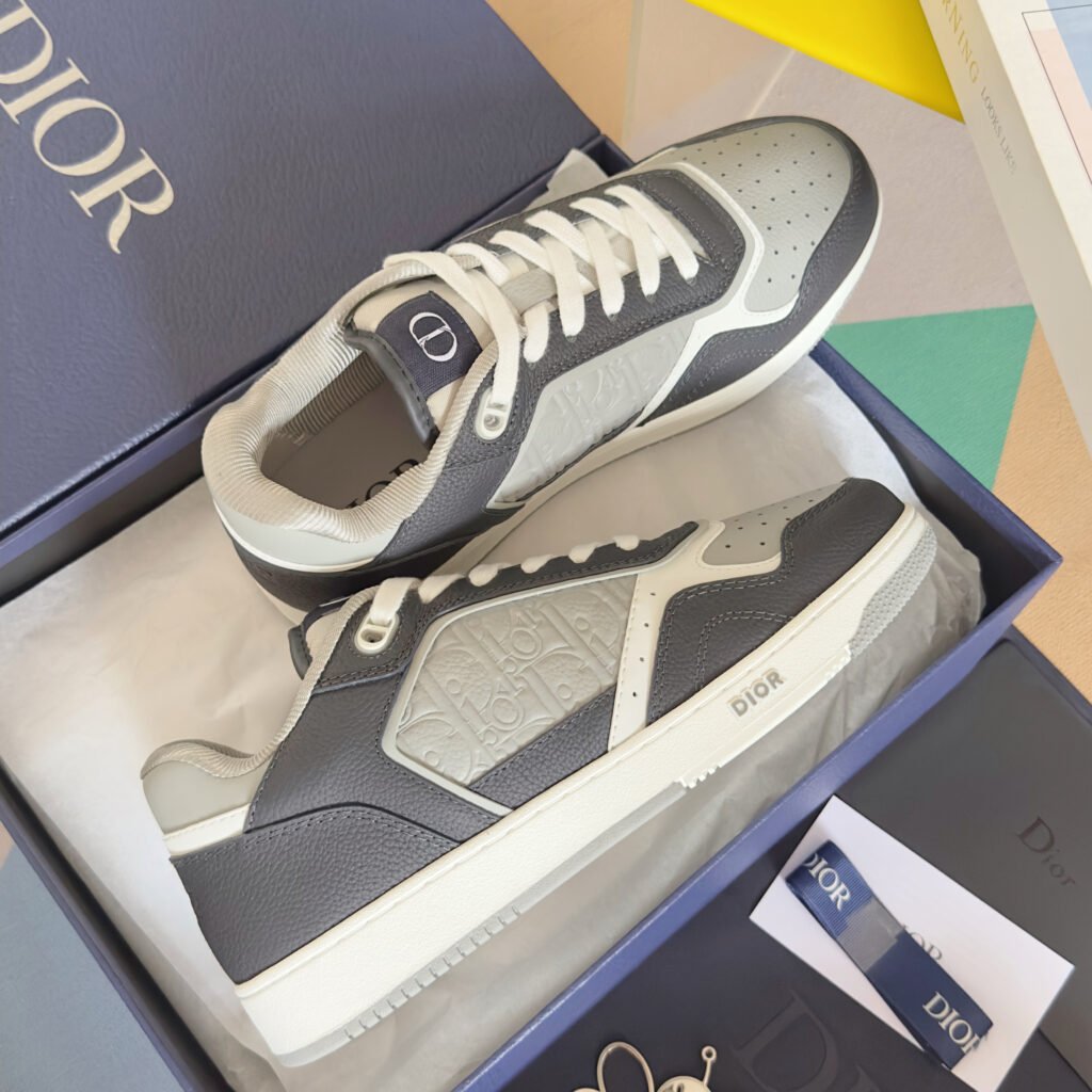 dior b27 low top zwart grijs