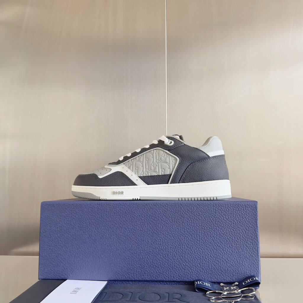 dior b27 low top zwart grijs