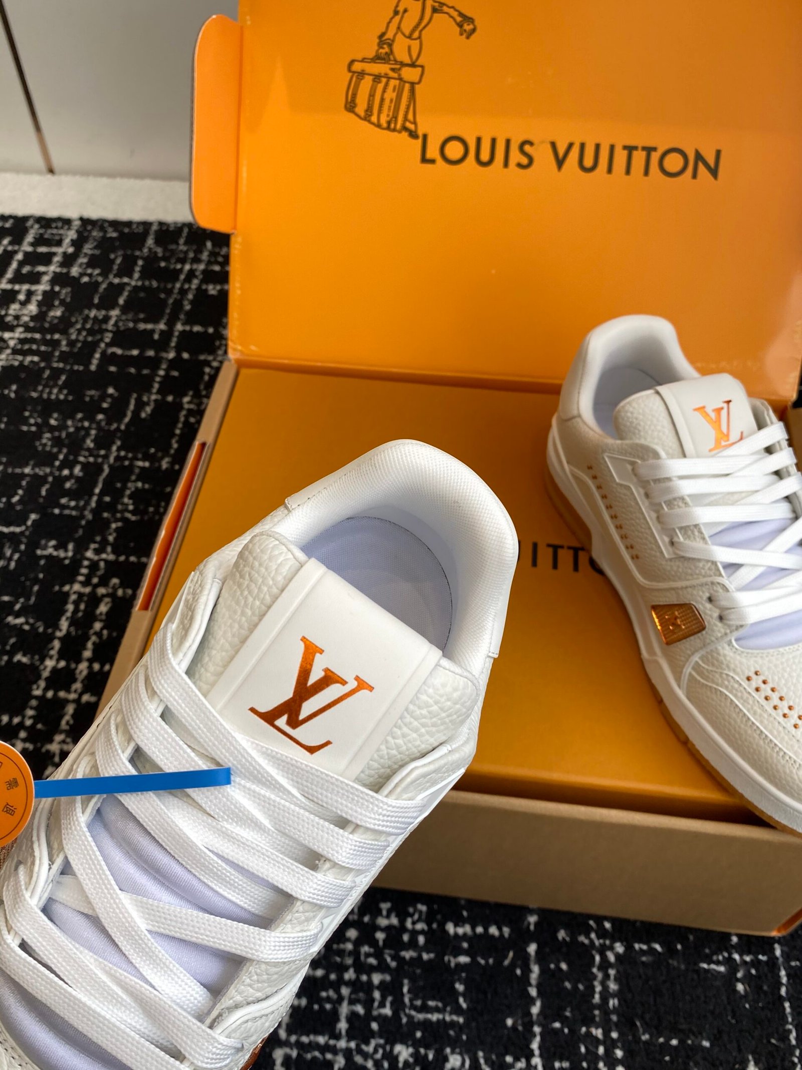 louis vuitton lv trainer sneakers mint groen