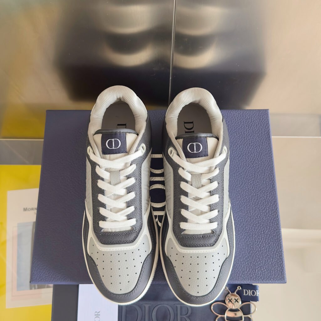 dior b27 low top zwart grijs