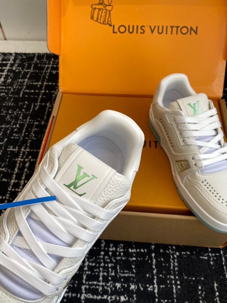 louis vuitton lv trainer sneakers mint groen