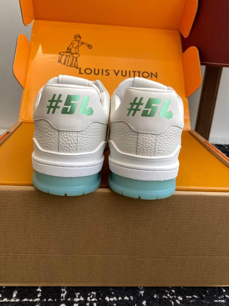 louis vuitton lv trainer sneakers mint groen