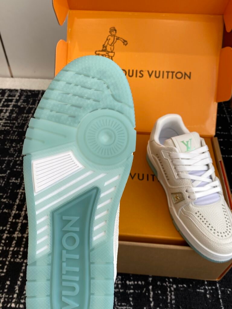 louis vuitton lv trainer sneakers mint groen