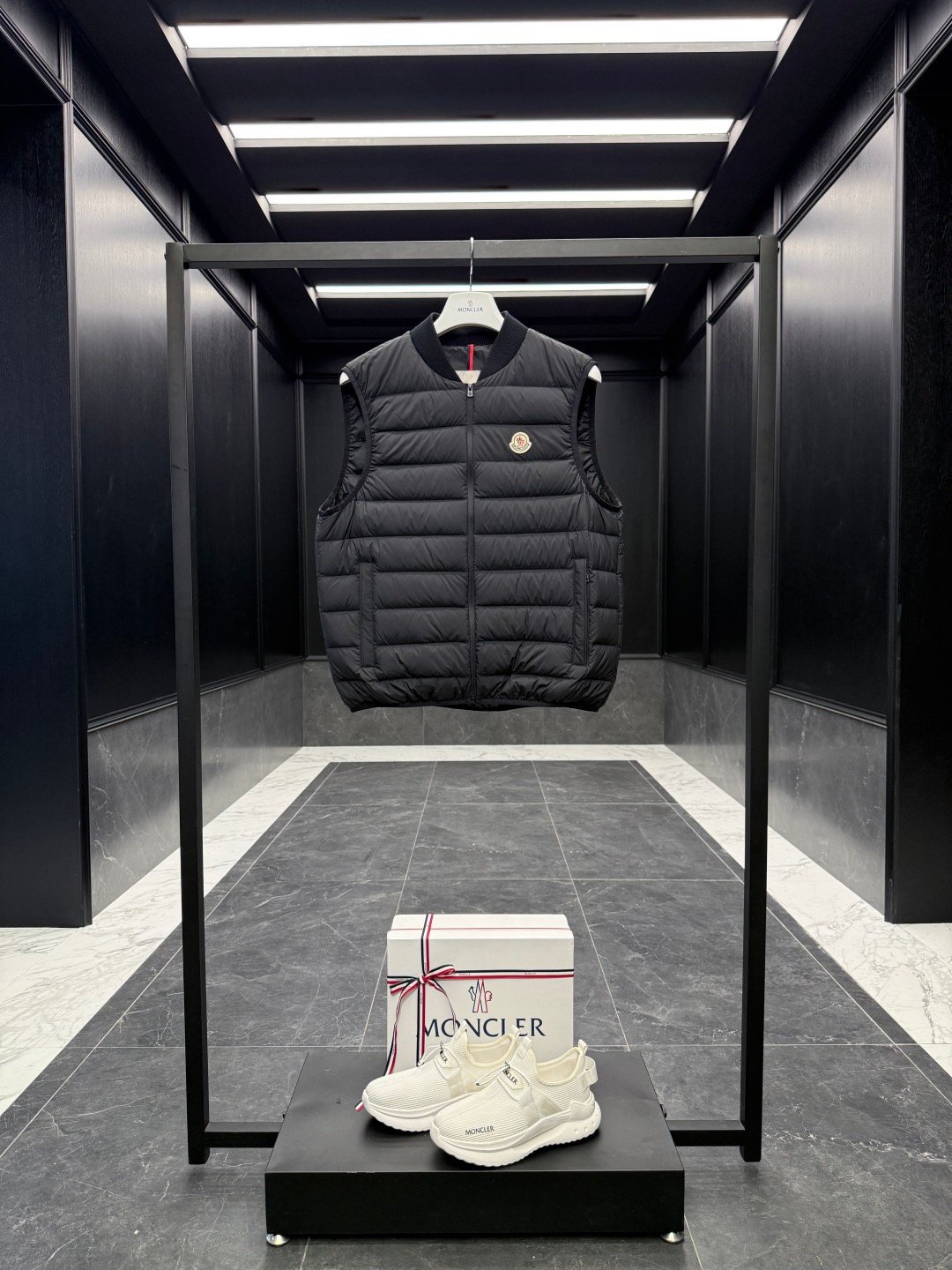 moncler verney 3 in 1 short jacket and down vest set