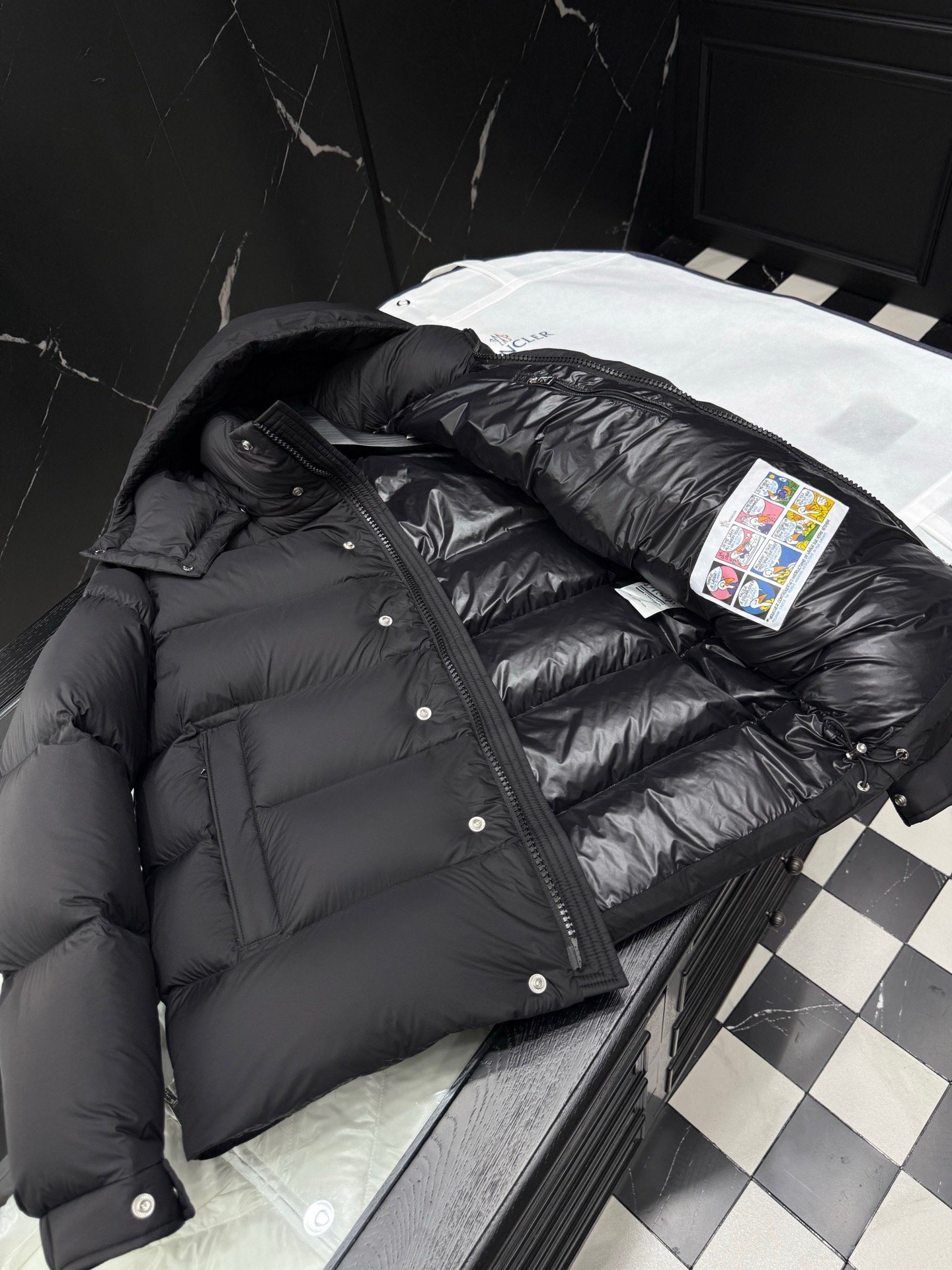 moncler vezere hooded down jacket