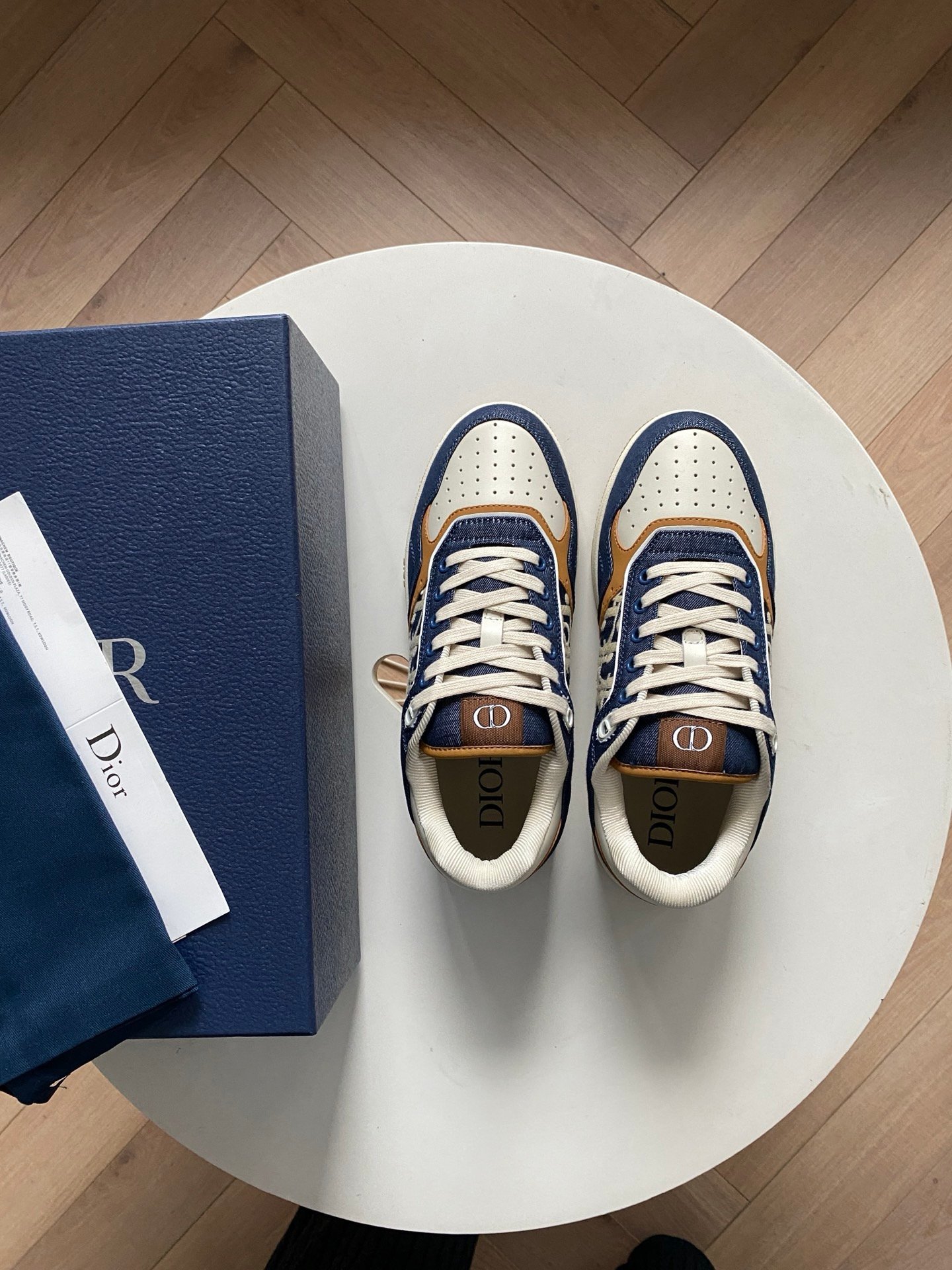 dior b27 low top blauw en wit