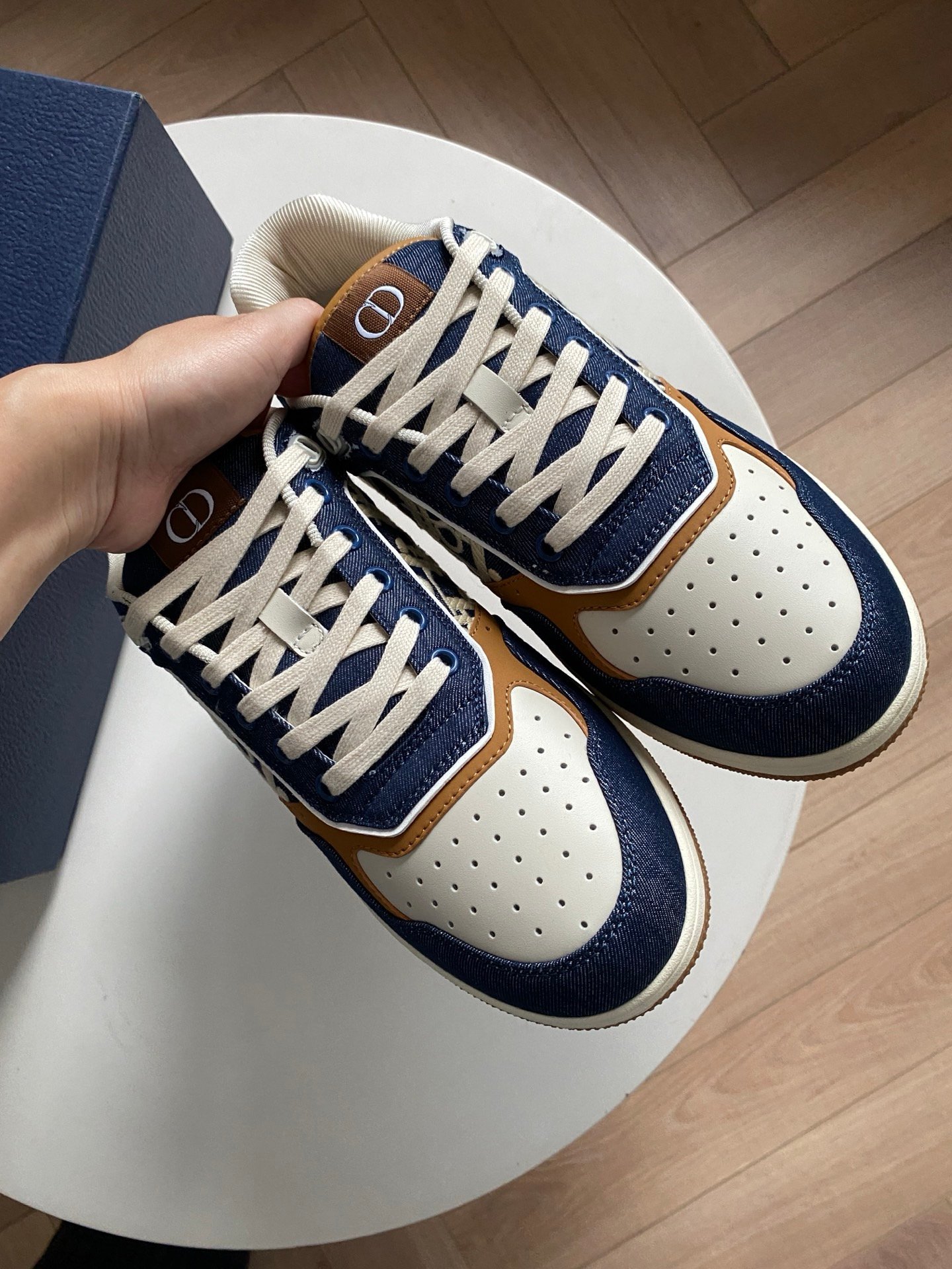 dior b27 low top blauw en wit