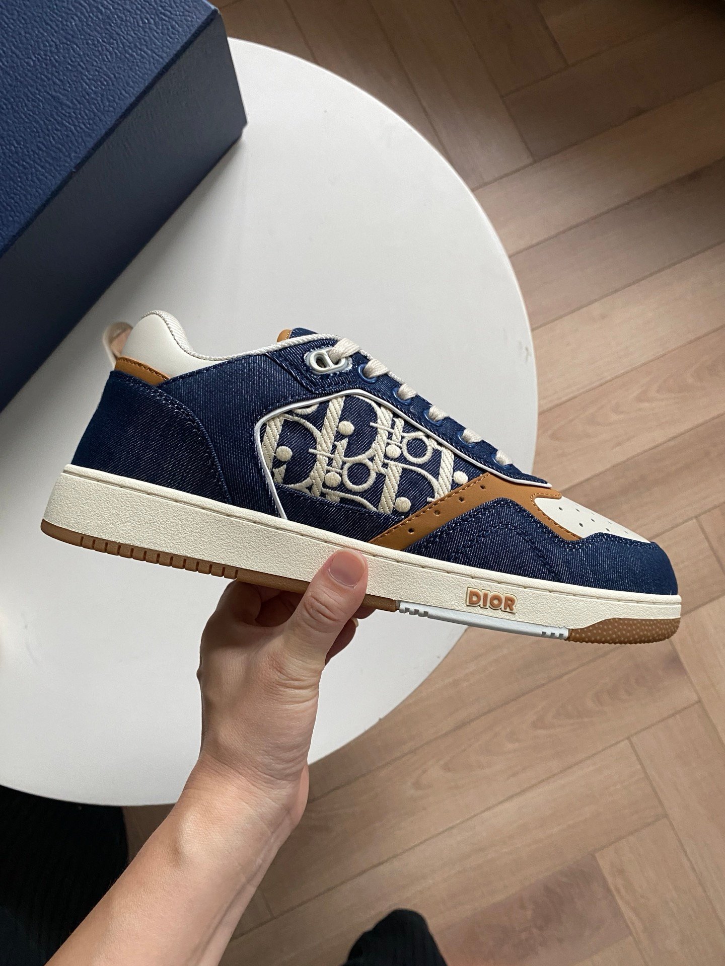 dior b27 low top blauw en wit