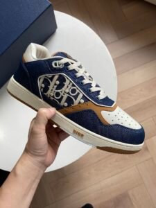 Dior B27 low-top blauw en wit