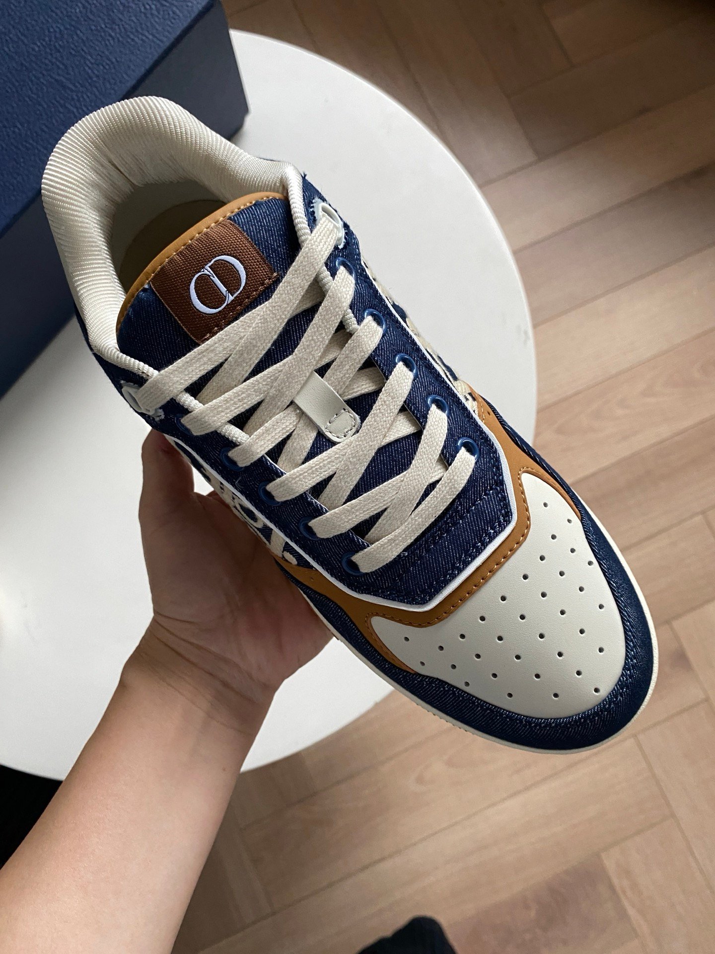 dior b27 low top blauw en wit
