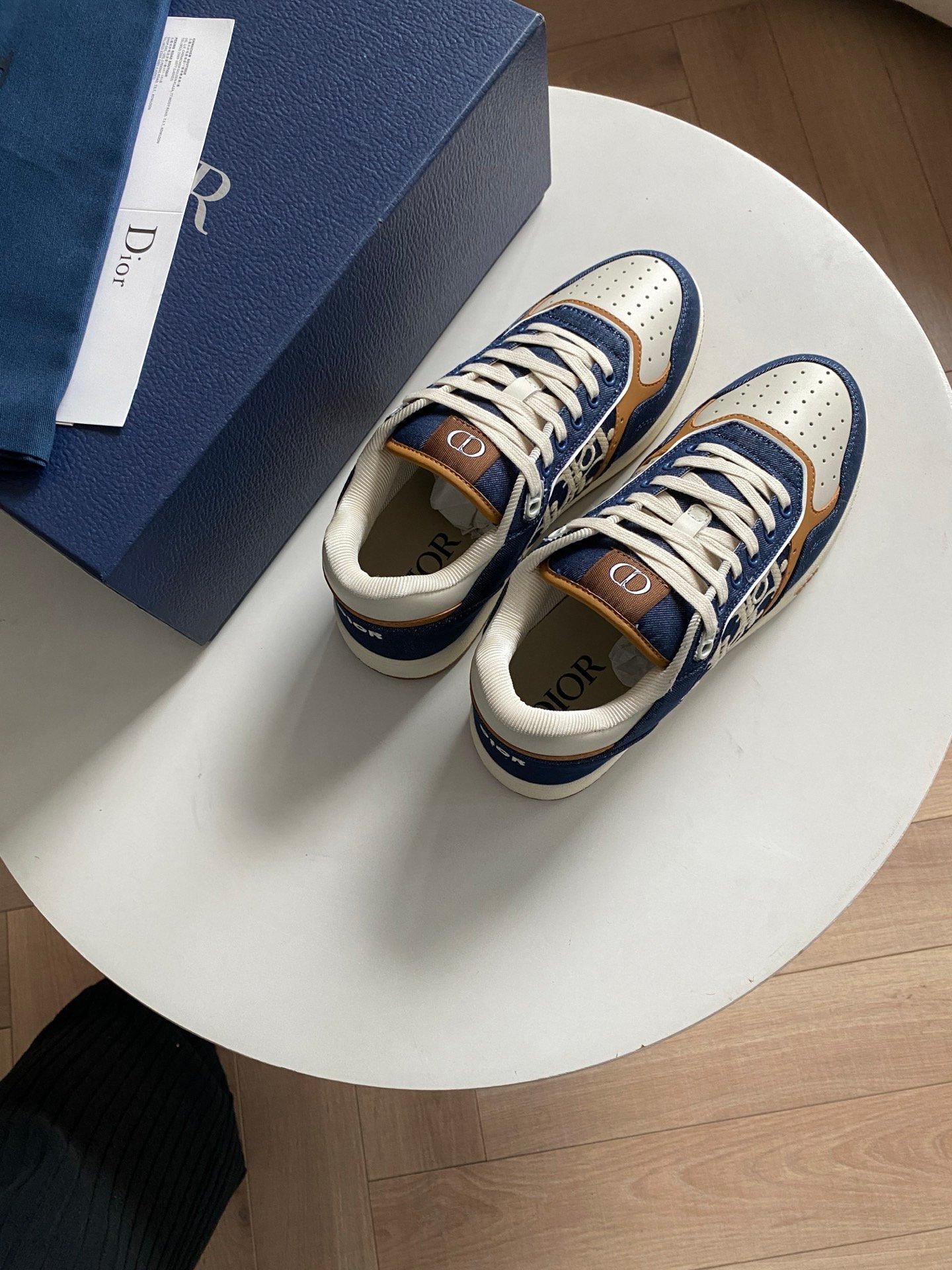 dior b27 low top blauw en wit