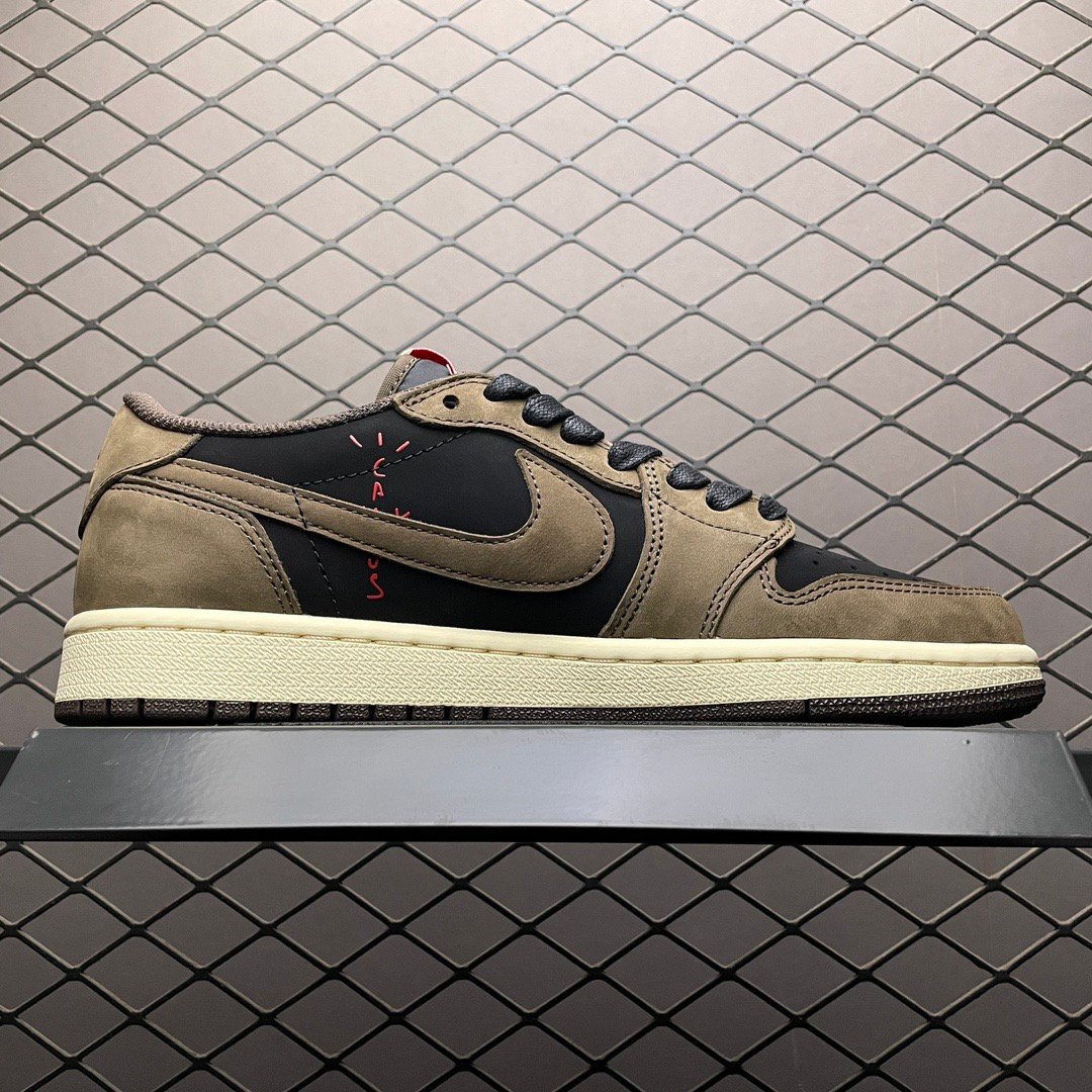 travis scott x air jordan 1 low og "mocha"