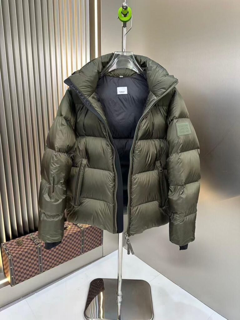 burberry reversible check snowdon puffer jacket.