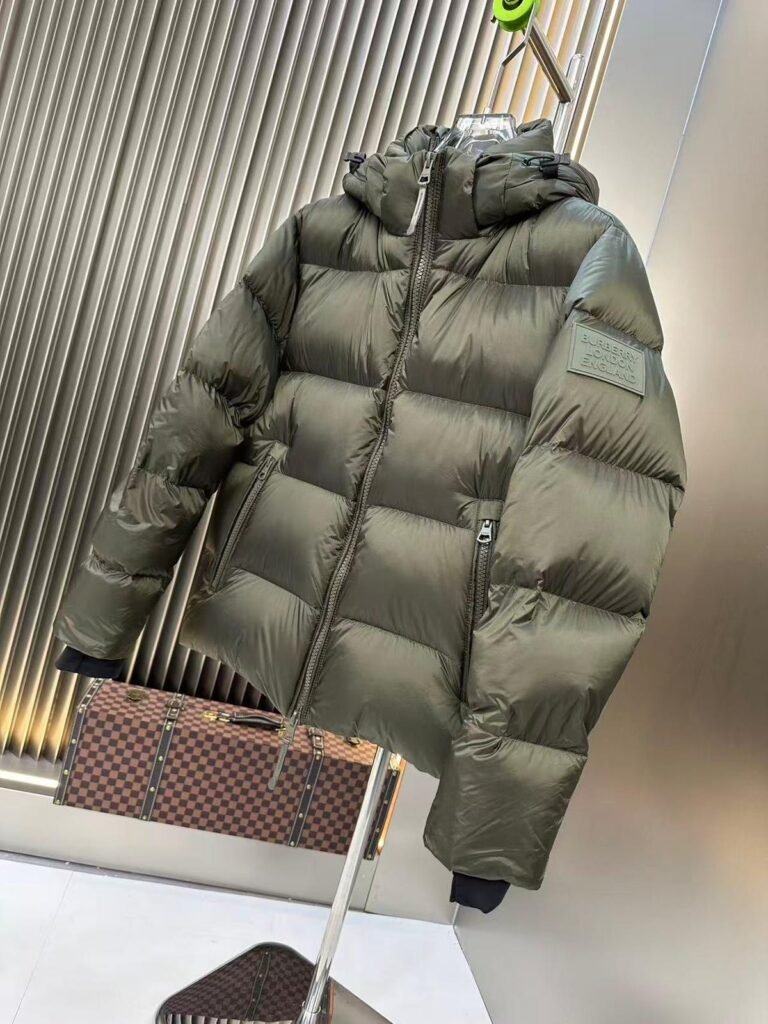 burberry reversible check snowdon puffer jacket.
