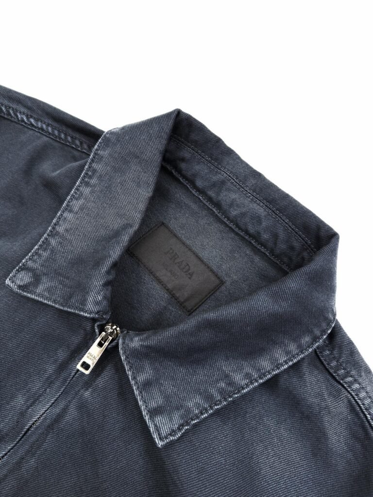 prada obsidian denim vest