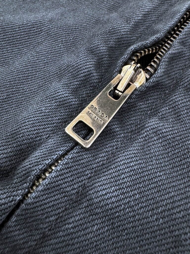 prada obsidian denim vest