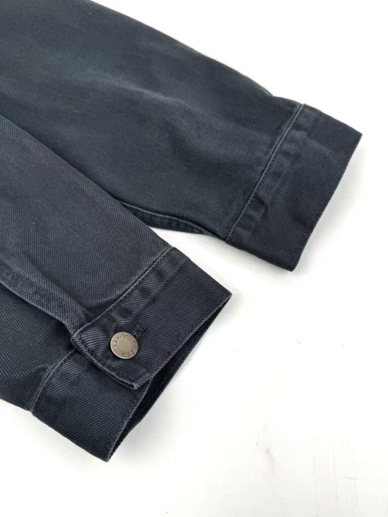 prada obsidian denim vest
