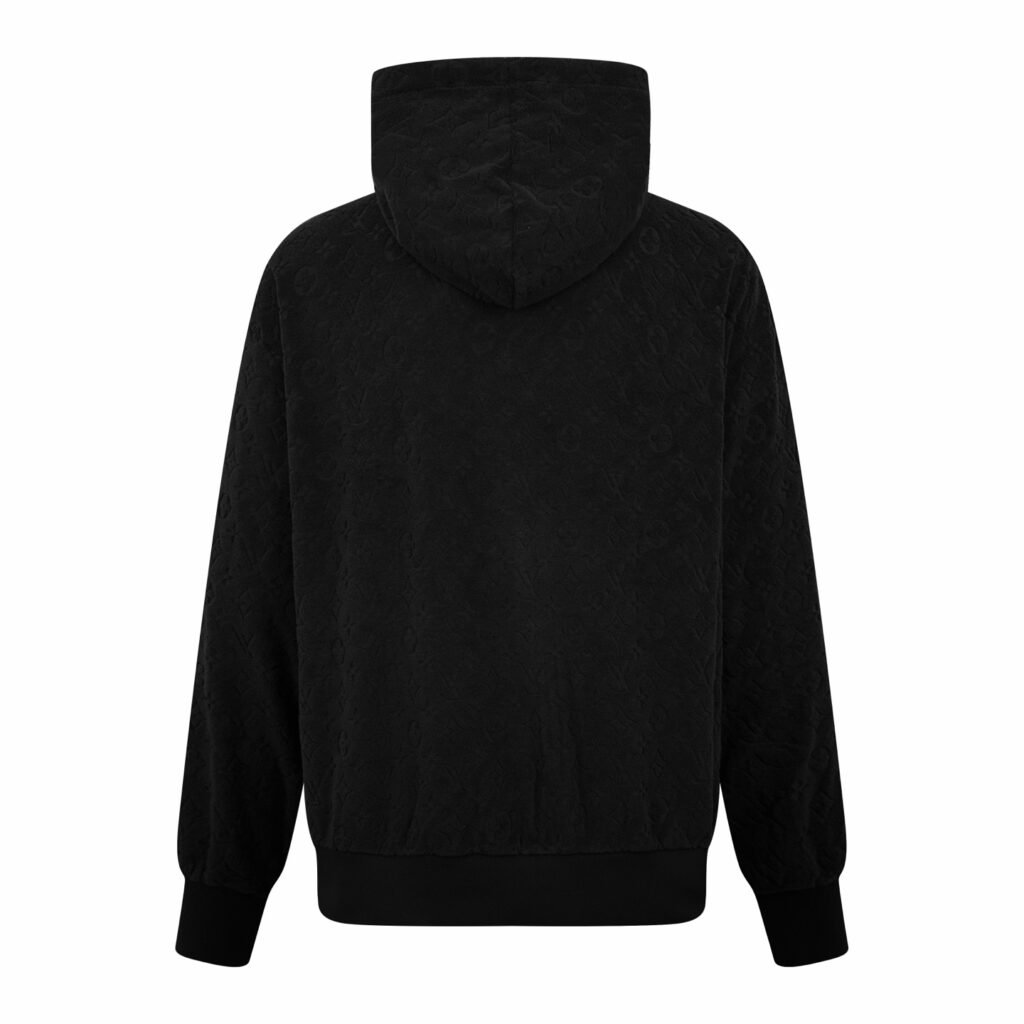 louis vuitton monogram french terry zip vest
