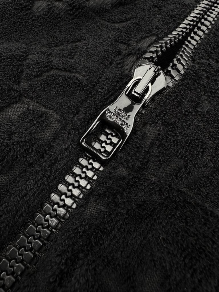 louis vuitton monogram french terry zip vest