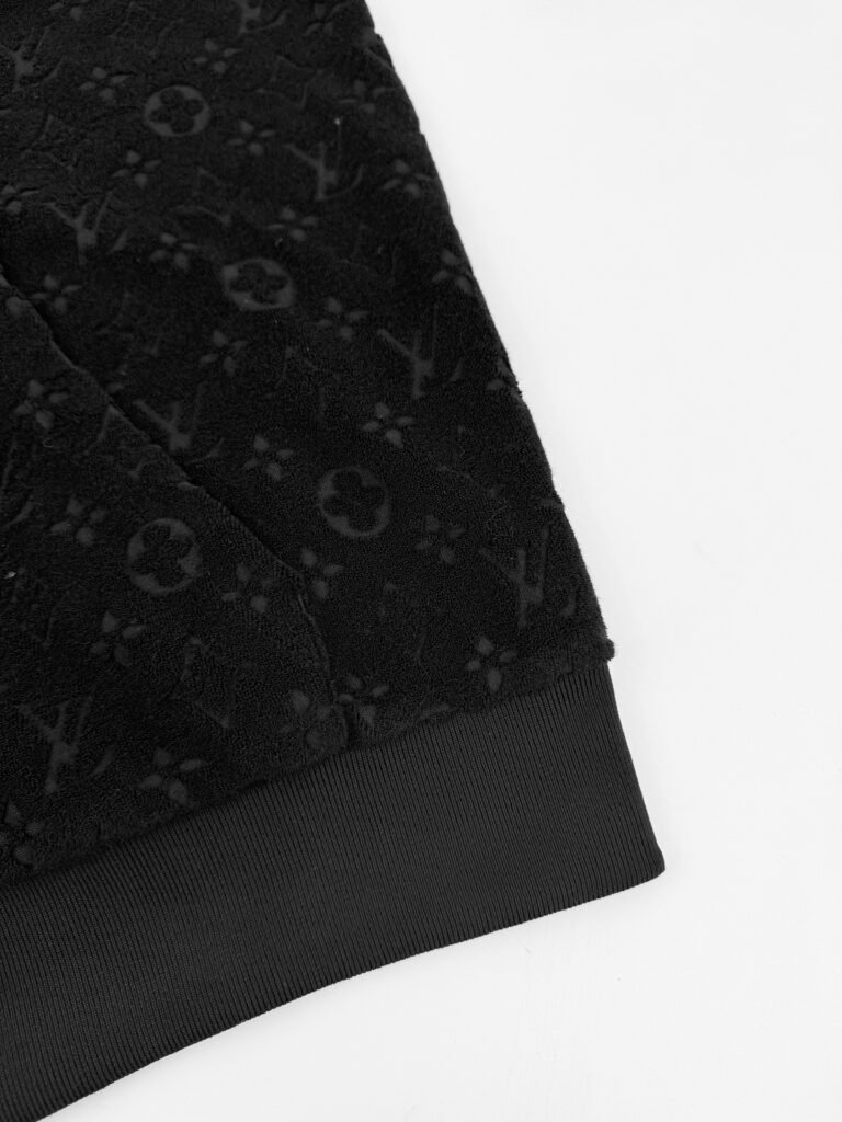 louis vuitton monogram french terry zip vest
