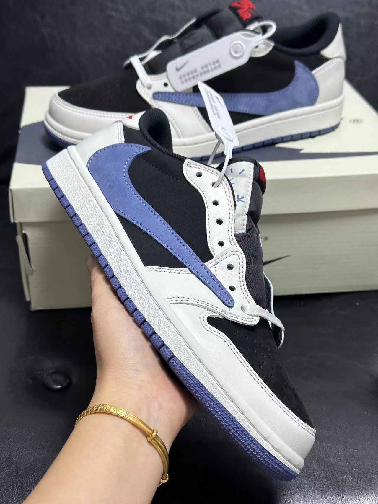 travis scott x fragment "military blue" colorway