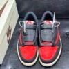 travis scott x air jordan 1 low og "bred" sneakers