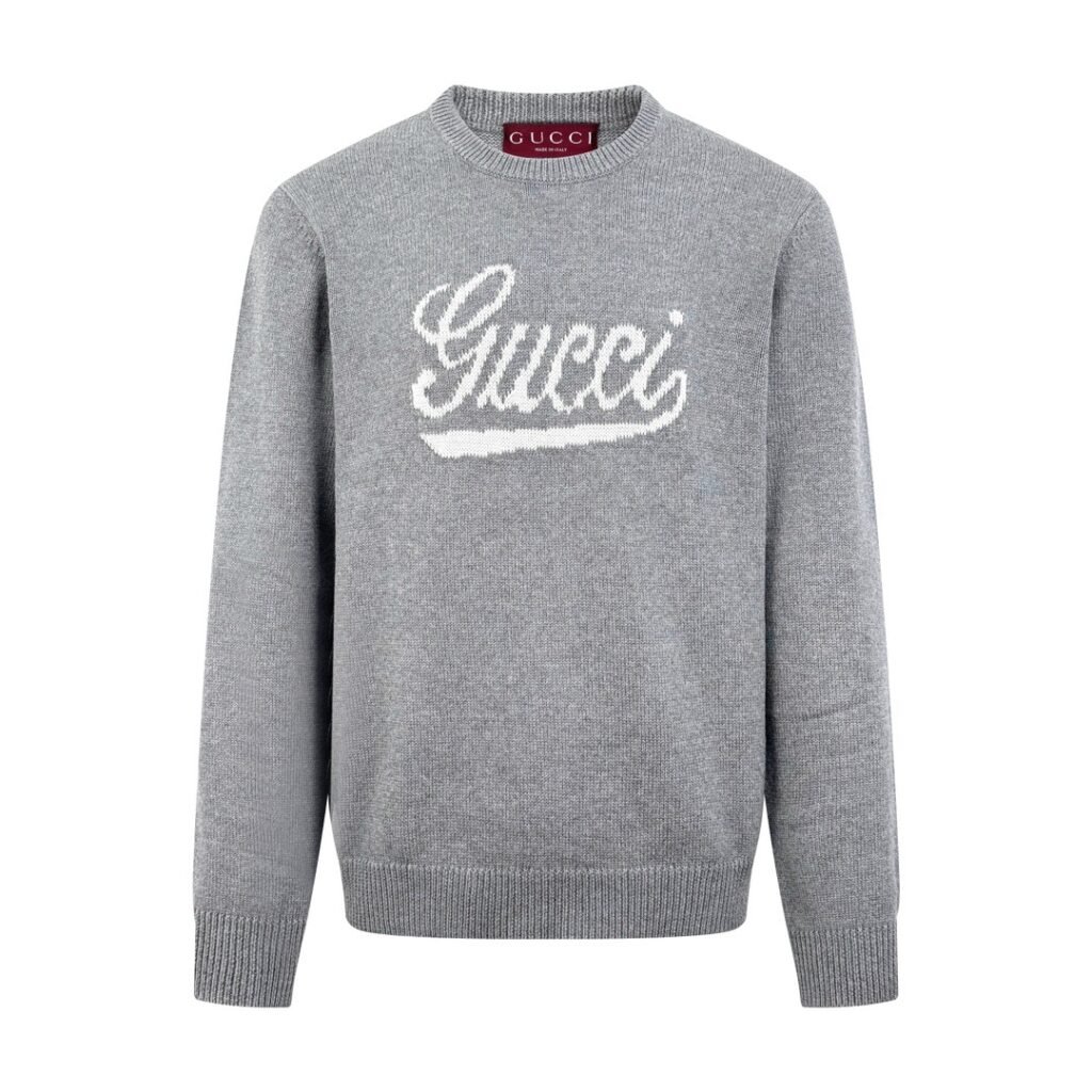 gucci grijze wollen trui