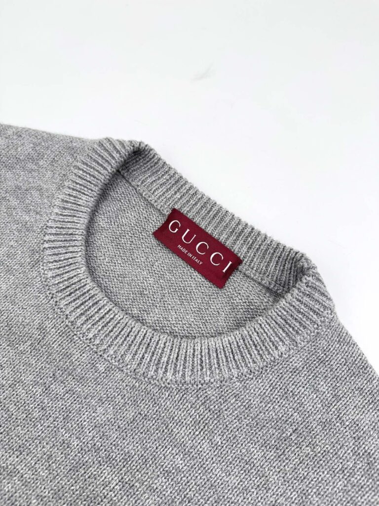 gucci grijze wollen trui