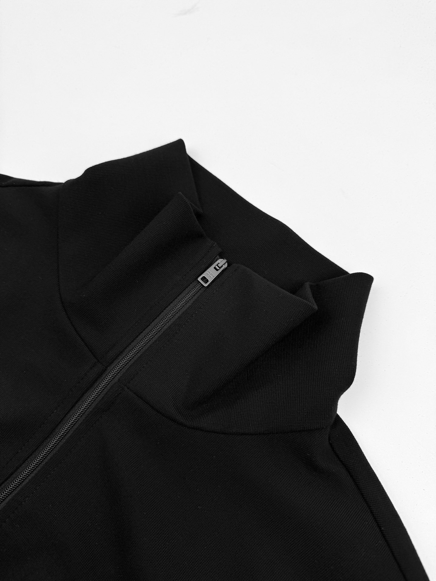 prada satin trim jersey texture jacket