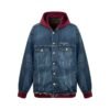 balenciaga hooded denim jacket
