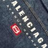balenciaga hooded denim jacket