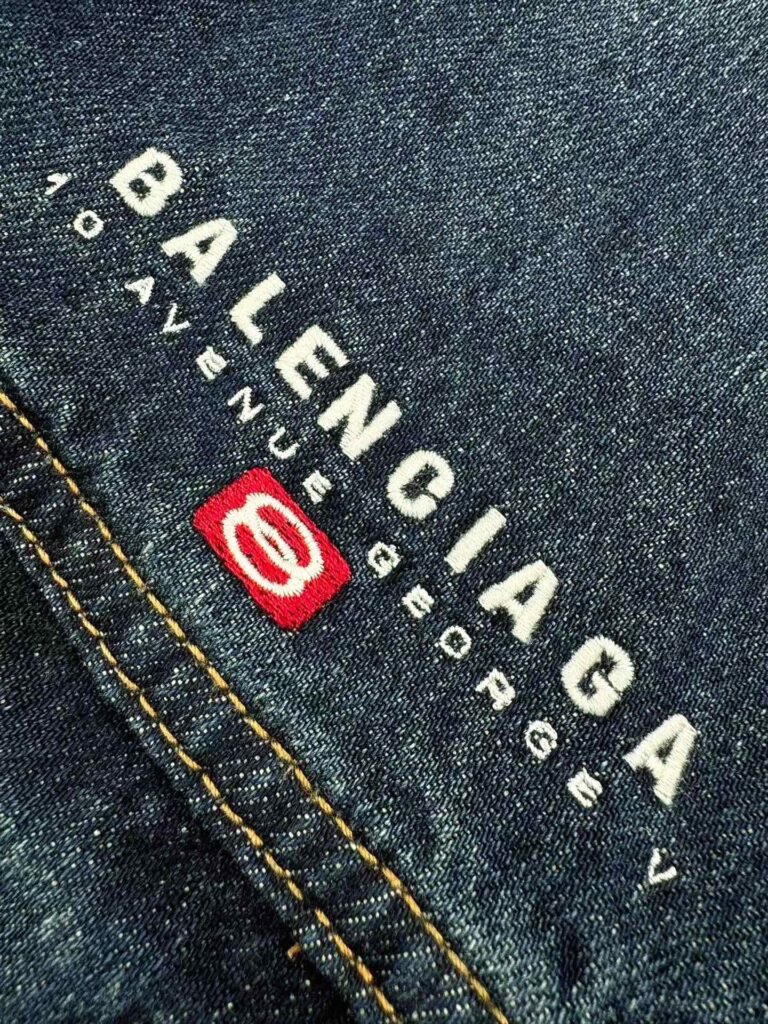 balenciaga hooded denim jacket