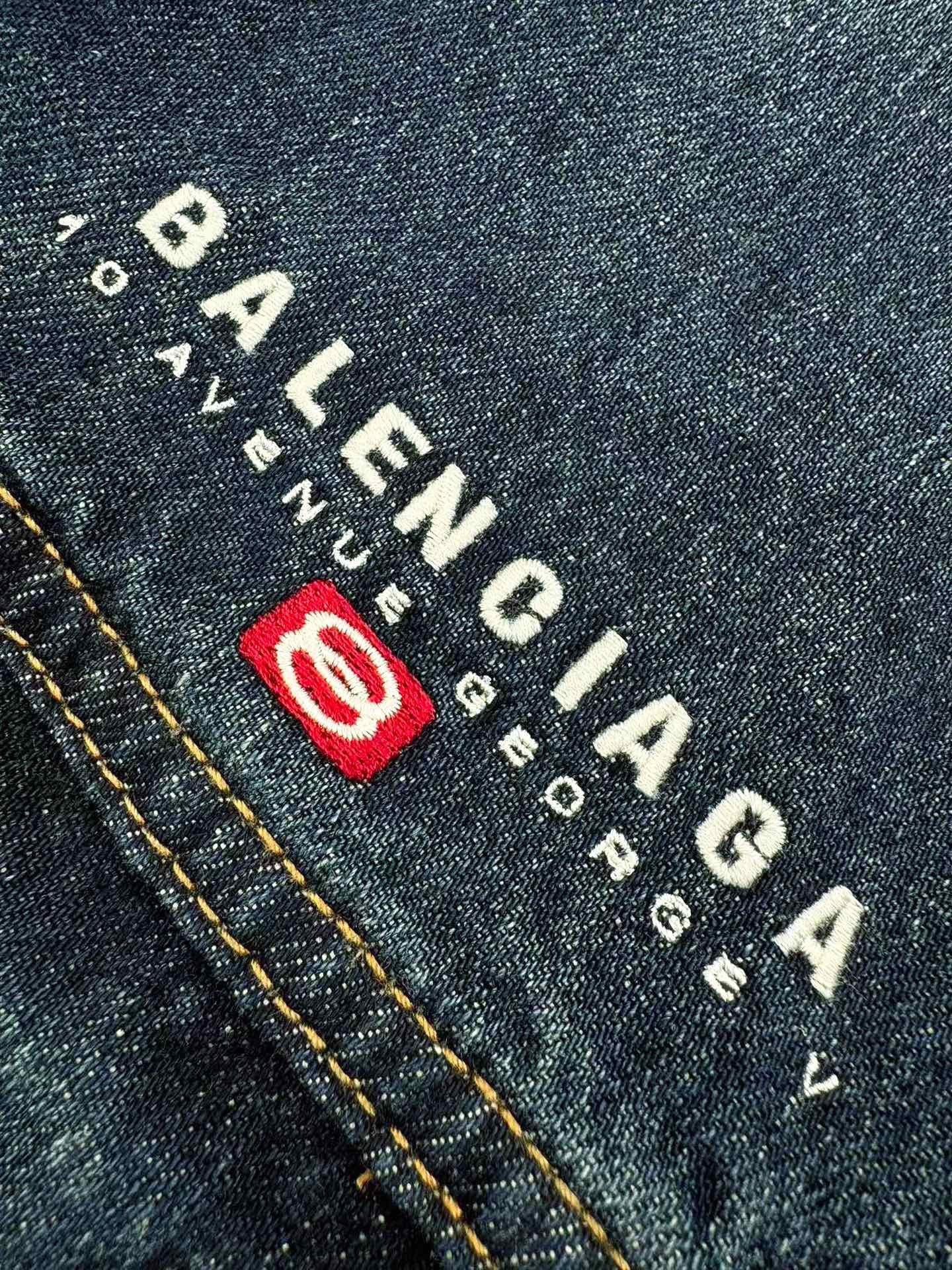balenciaga hooded denim jacket