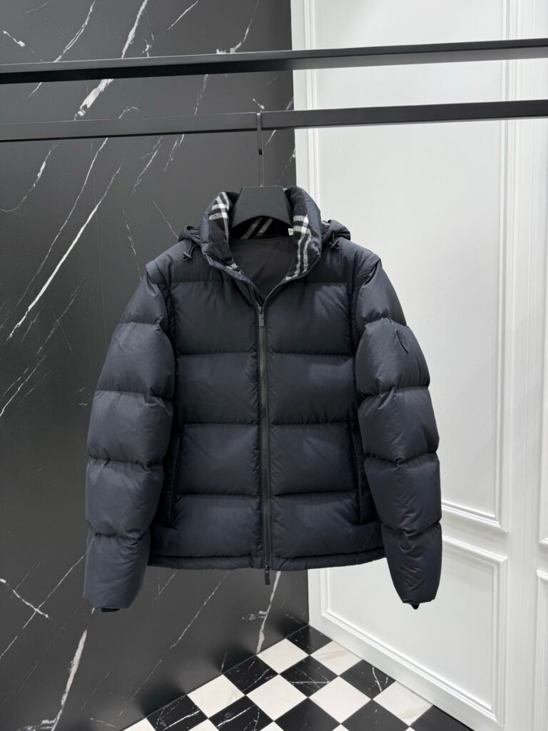 burberry pufferjack met afneembare mouwen groen (copy)