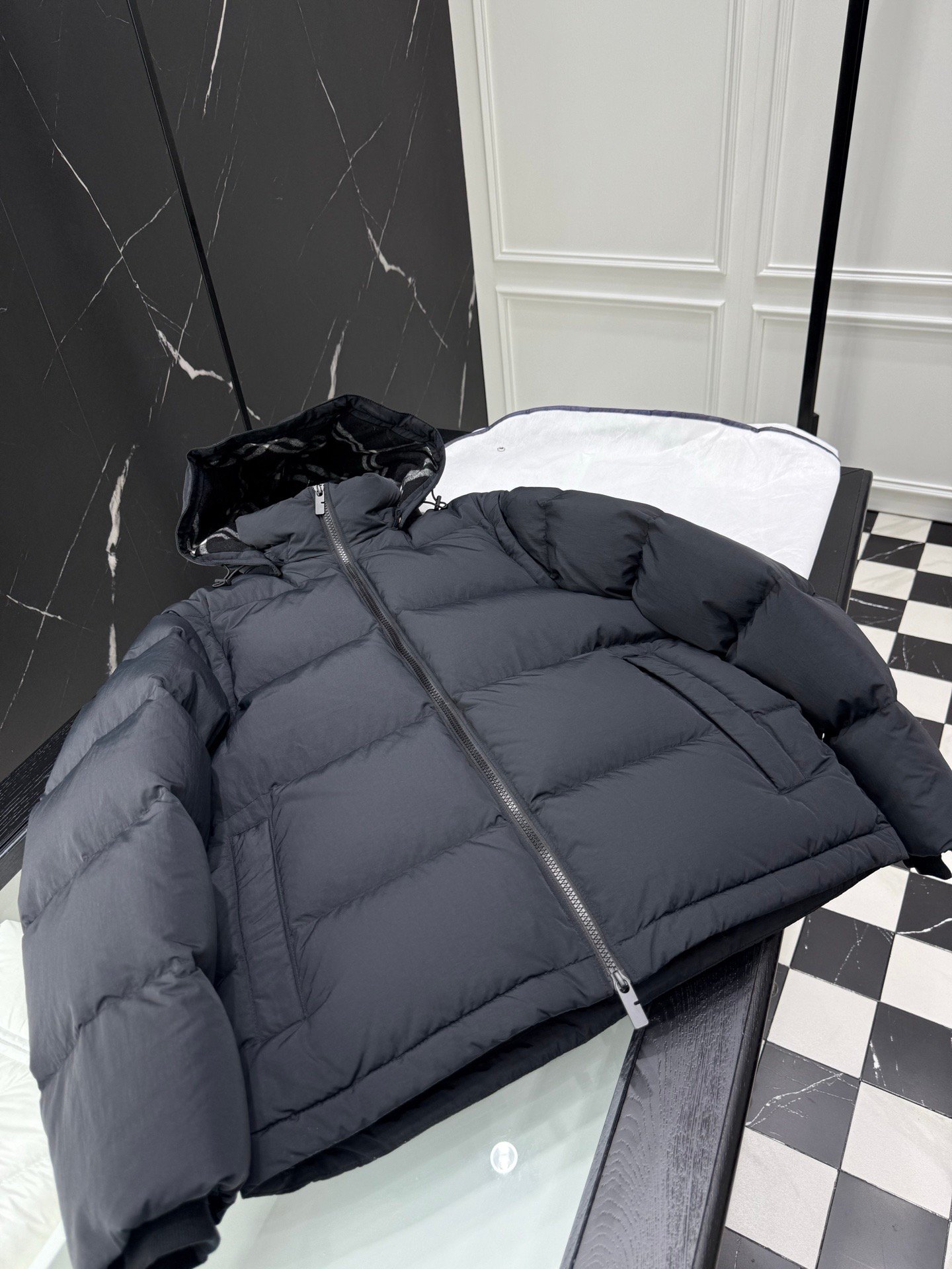 burberry pufferjack met afneembare mouwen groen (copy)