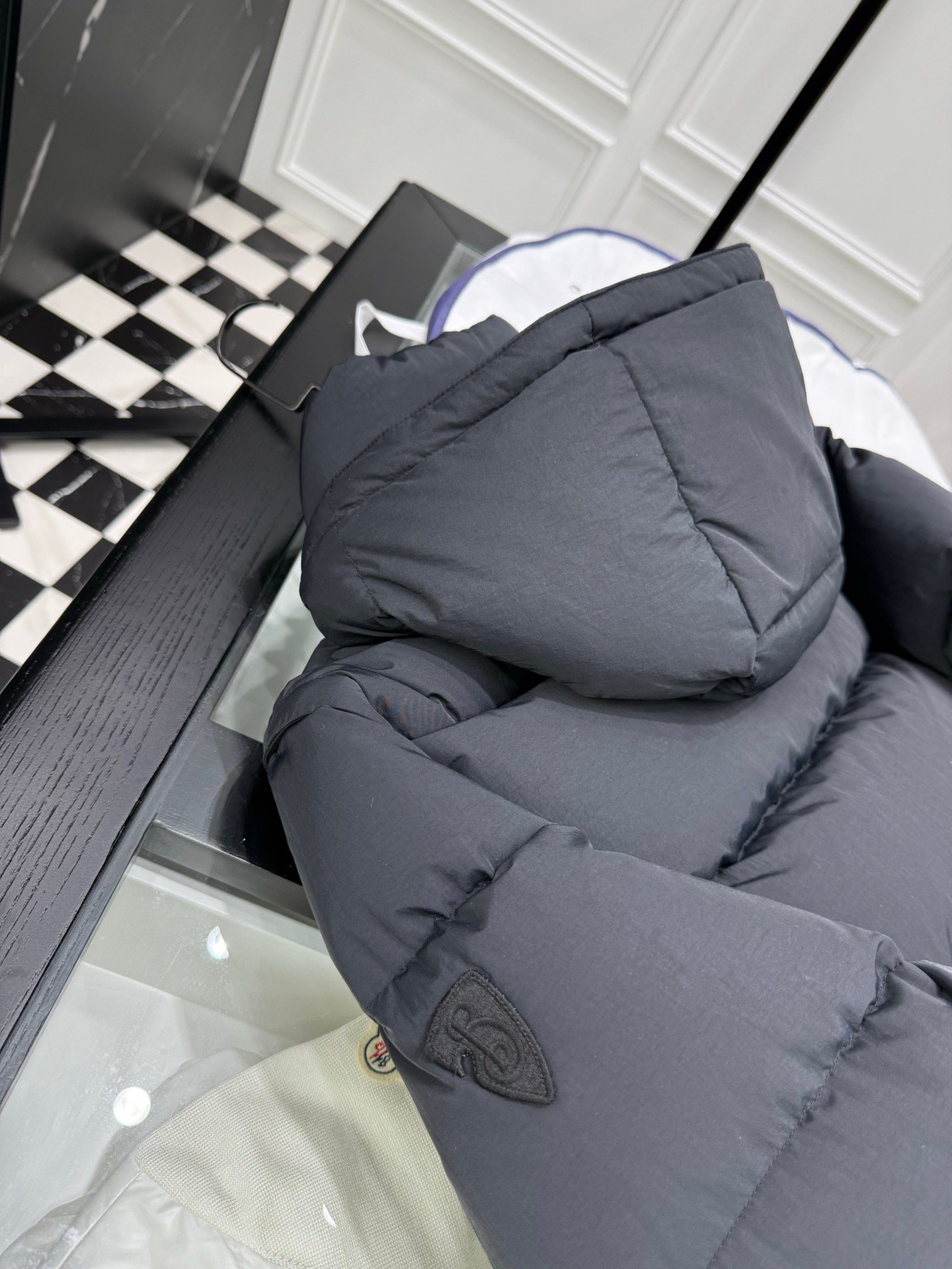 burberry pufferjack met afneembare mouwen groen (copy)