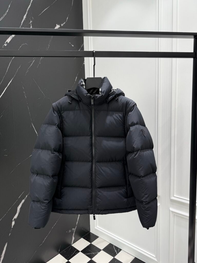 burberry pufferjack met afneembare mouwen groen (copy)