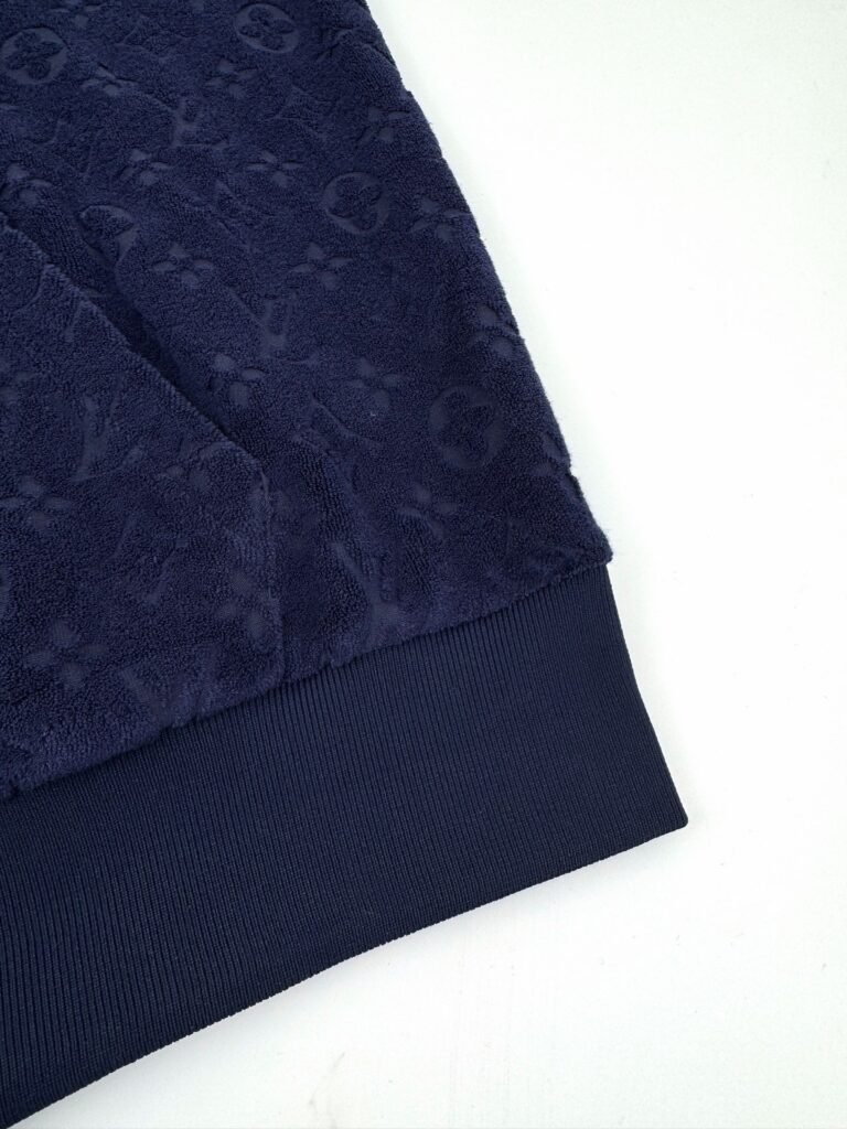 louis vuitton monogram french terry zip vest zwart (copy)