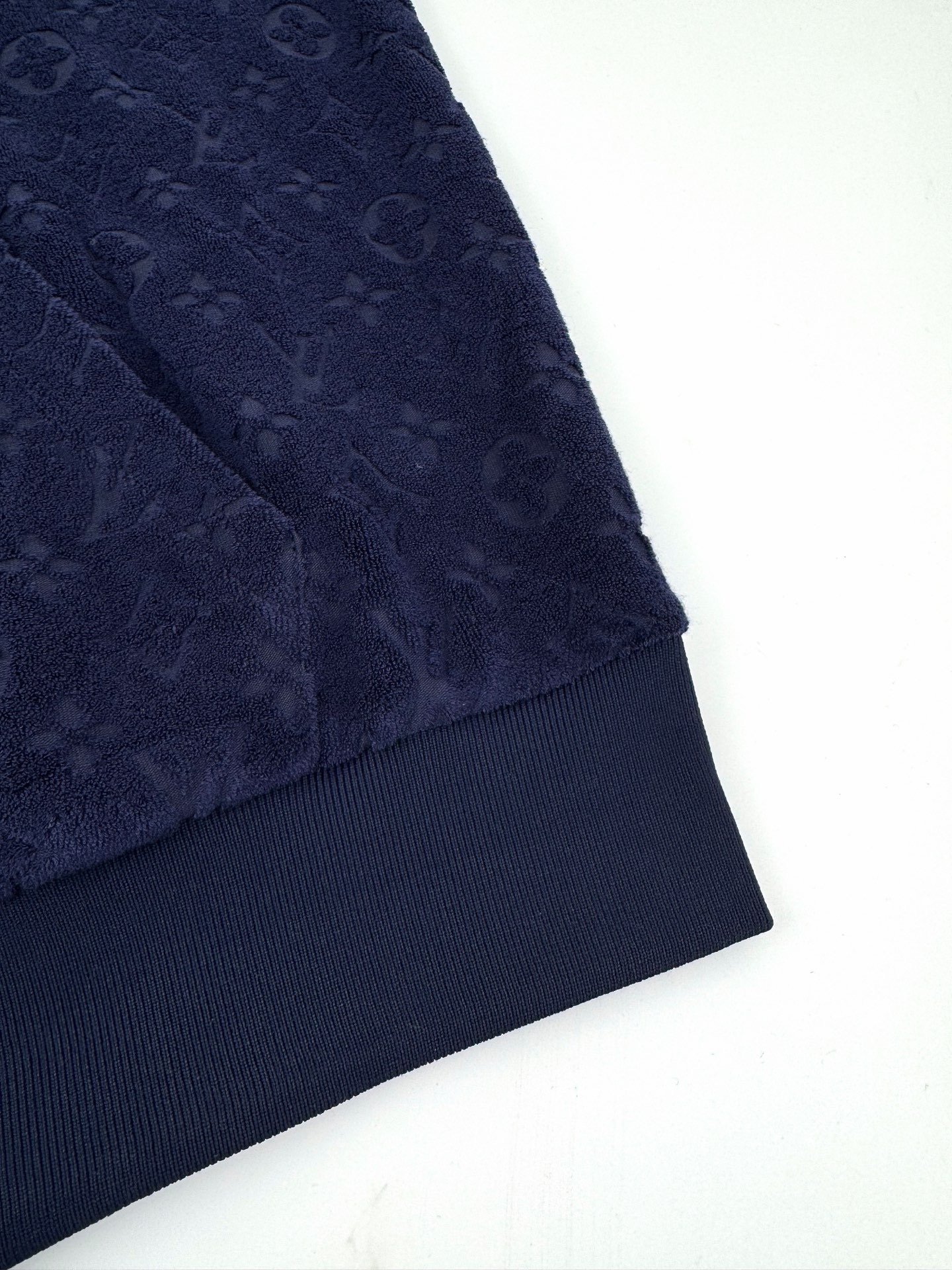 louis vuitton monogram french terry zip vest zwart (copy)