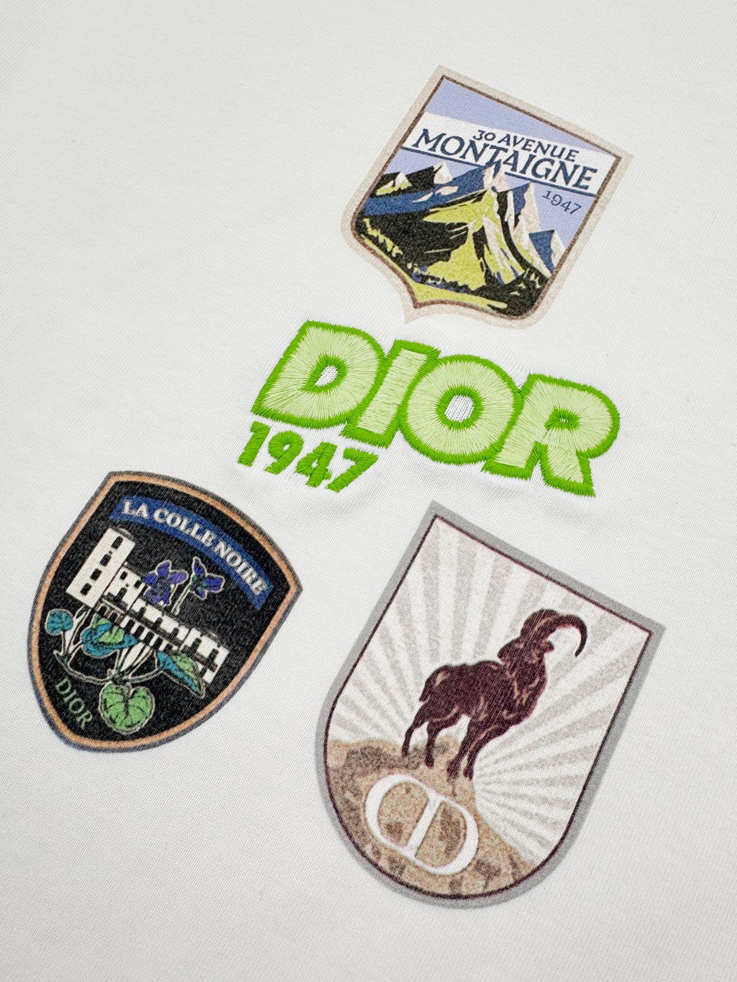 dior mountain t shirt 1947 collectie mint groen (copy)