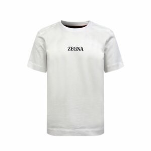 prada logo embroided t shirt zwart (copy)