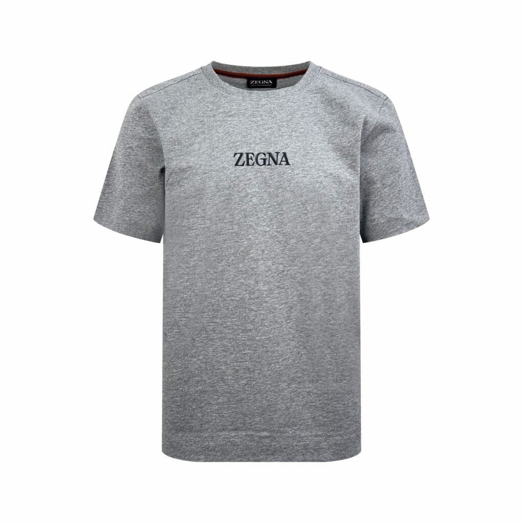 prada logo embroided t shirt zwart (copy)