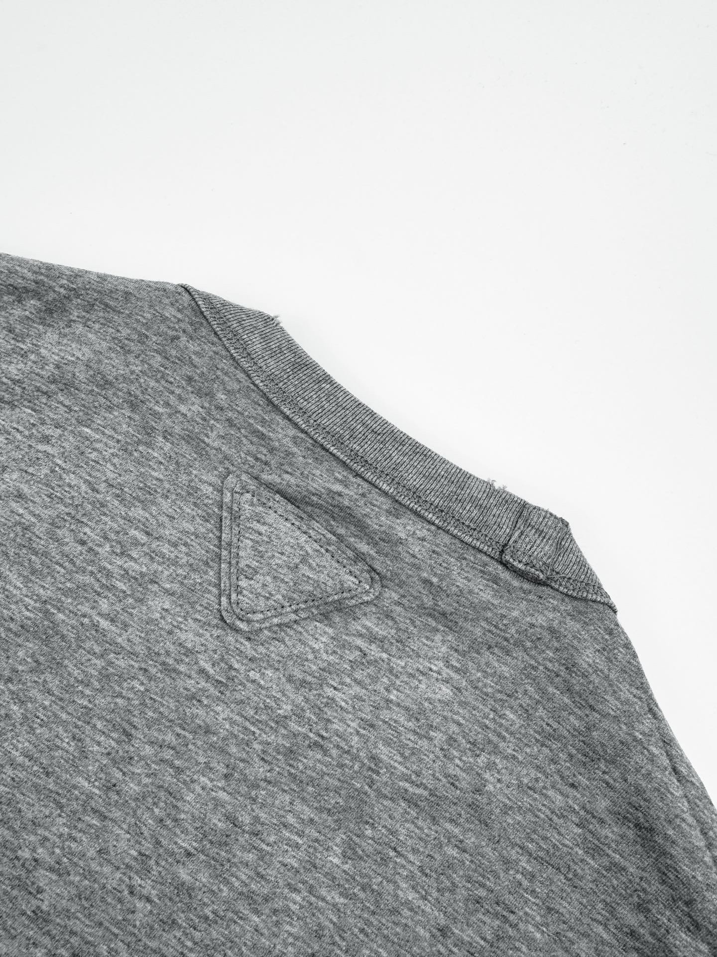 prada tweezijdige t shirt blauw wit