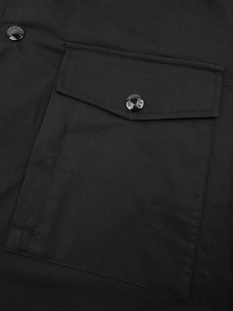 moncler polo piqué met geborduurd logo zwart (copy)