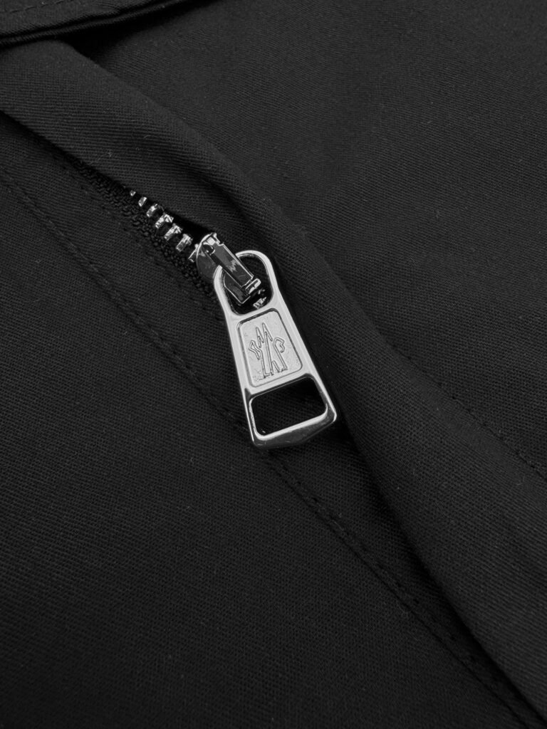 moncler polo piqué met geborduurd logo zwart (copy)