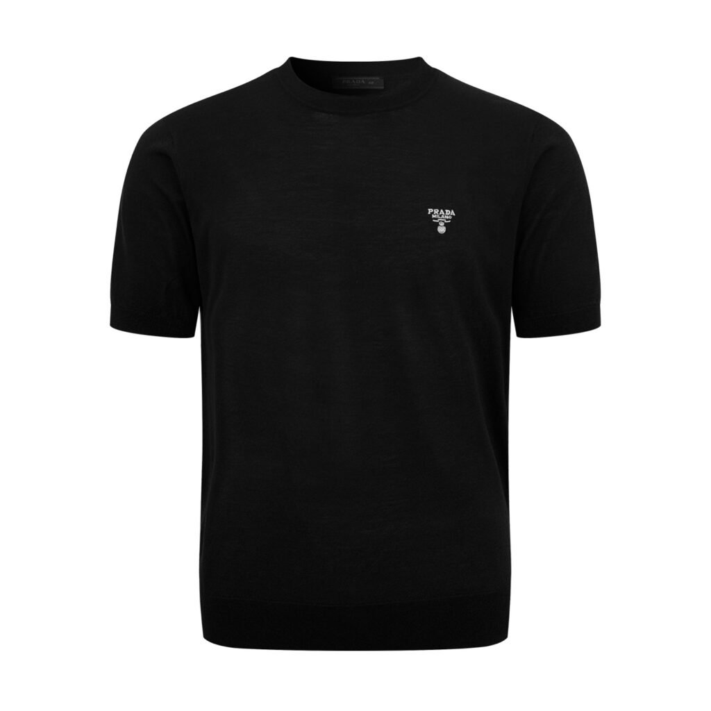 prada crewneck t shirt wit (copy)